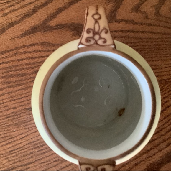 Antique Nippon 5” Hand Painted Footed Vase of Japanese House - Picture 8 of 8